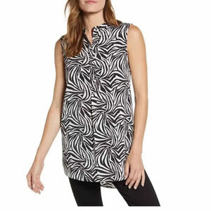 NWT Vince Camuto Sleeveless Zebra Print Tunic XXL